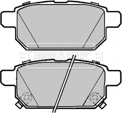 Borg & Beck BBP2300 - Гальмівні колодки, дискові гальма autozip.com.ua