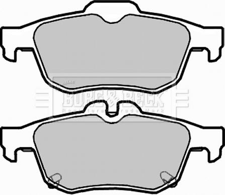 Borg & Beck BBP2303 - Гальмівні колодки, дискові гальма autozip.com.ua