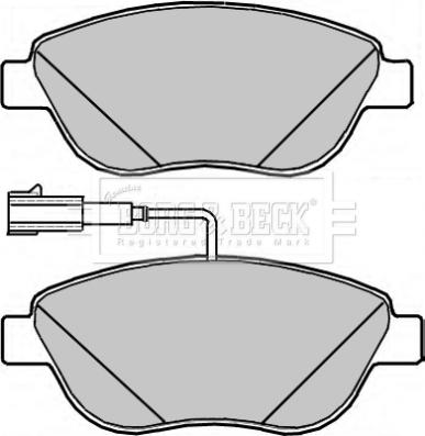 Borg & Beck BBP2317 - Гальмівні колодки, дискові гальма autozip.com.ua