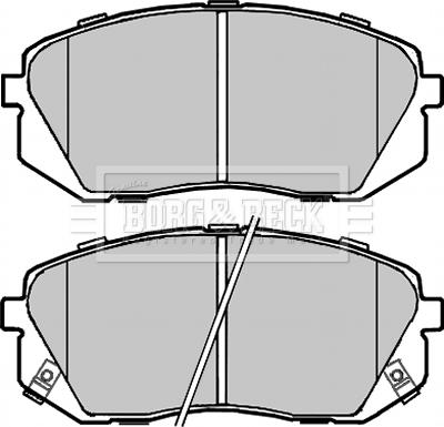 Borg & Beck BBP2320 - Гальмівні колодки, дискові гальма autozip.com.ua