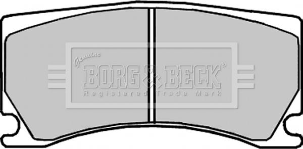 Borg & Beck BBP2327 - Гальмівні колодки, дискові гальма autozip.com.ua