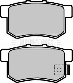 Borg & Beck BBP2373 - Гальмівні колодки, дискові гальма autozip.com.ua
