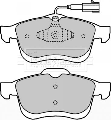 Borg & Beck BBP2250 - Гальмівні колодки, дискові гальма autozip.com.ua