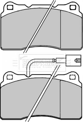 Borg & Beck BBP2261 - Гальмівні колодки, дискові гальма autozip.com.ua