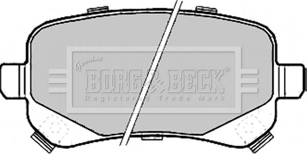 Borg & Beck BBP2209 - Гальмівні колодки, дискові гальма autozip.com.ua