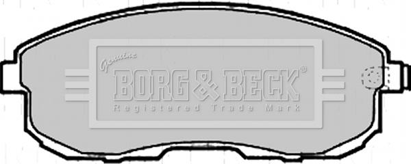 Borg & Beck BBP2206 - Гальмівні колодки, дискові гальма autozip.com.ua