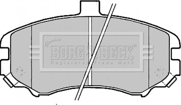 Borg & Beck BBP2203 - Гальмівні колодки, дискові гальма autozip.com.ua