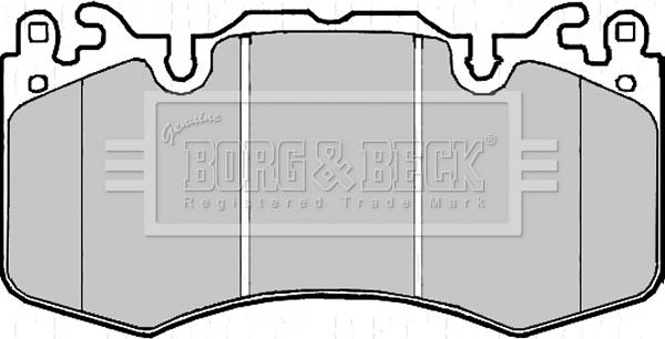 Borg & Beck BBP2216 - Гальмівні колодки, дискові гальма autozip.com.ua
