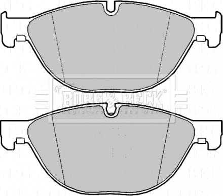 Borg & Beck BBP2218 - Гальмівні колодки, дискові гальма autozip.com.ua