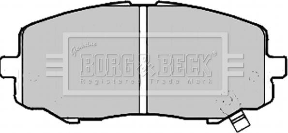 Borg & Beck BBP2213 - Гальмівні колодки, дискові гальма autozip.com.ua