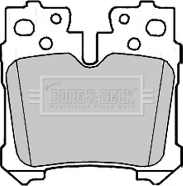 Borg & Beck BBP2212 - Гальмівні колодки, дискові гальма autozip.com.ua