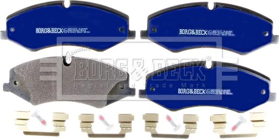 Borg & Beck BBP2217 - Гальмівні колодки, дискові гальма autozip.com.ua