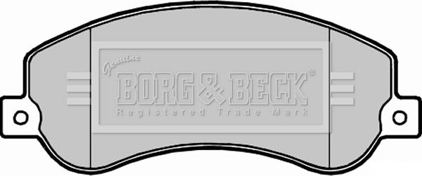 Borg & Beck BBP2281 - Гальмівні колодки, дискові гальма autozip.com.ua