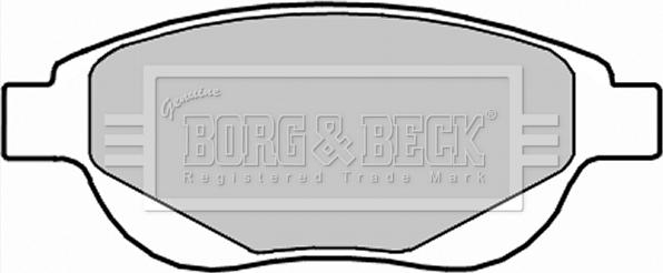 Borg & Beck BBP2287 - Гальмівні колодки, дискові гальма autozip.com.ua