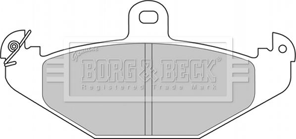 Borg & Beck BBP2234 - Гальмівні колодки, дискові гальма autozip.com.ua