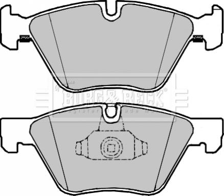 Borg & Beck BBP2224 - Гальмівні колодки, дискові гальма autozip.com.ua