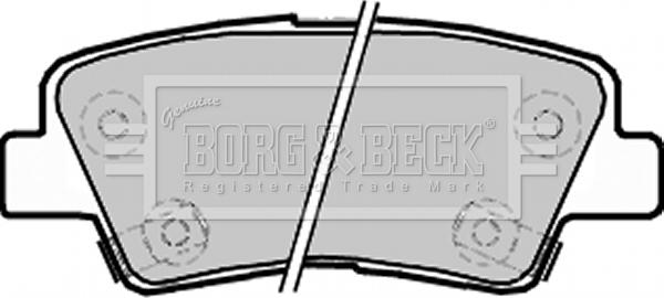 Borg & Beck BBP2220 - Гальмівні колодки, дискові гальма autozip.com.ua