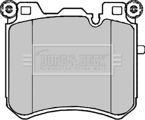 Borg & Beck BBP2223 - Гальмівні колодки, дискові гальма autozip.com.ua