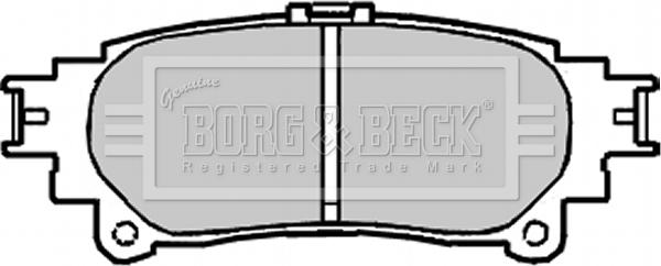 Borg & Beck BBP2222 - Гальмівні колодки, дискові гальма autozip.com.ua