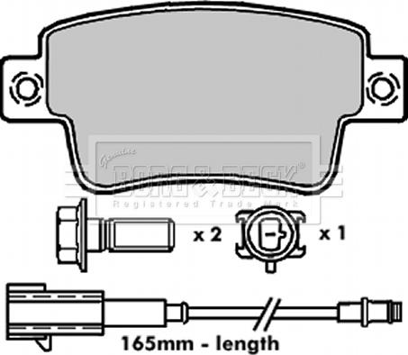 Borg & Beck BBP2274 - Гальмівні колодки, дискові гальма autozip.com.ua