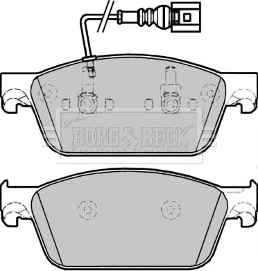 Borg & Beck BBP2275 - Гальмівні колодки, дискові гальма autozip.com.ua