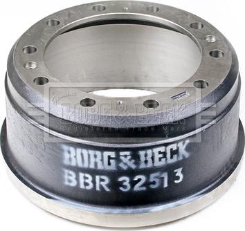 Borg & Beck BBR32513 - Гальмівний барабан autozip.com.ua