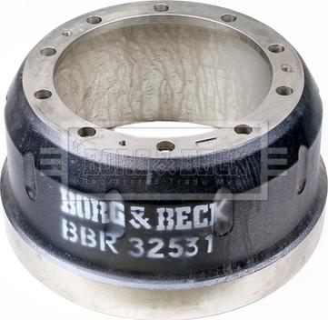 Borg & Beck BBR32531 - Гальмівний барабан autozip.com.ua