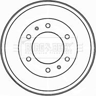 Borg & Beck BBR7209 - Гальмівний барабан autozip.com.ua