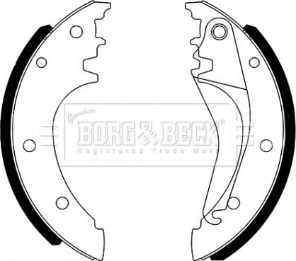 Borg & Beck BBS6494 - Комплект гальм, ручник, парковка autozip.com.ua