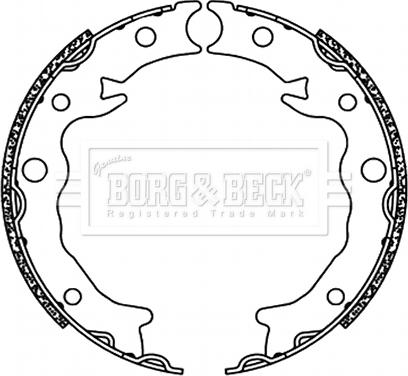 Borg & Beck BBS6498 - Комплект гальм, ручник, парковка autozip.com.ua