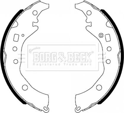 Borg & Beck BBS6493 - Комплект гальм, барабанний механізм autozip.com.ua