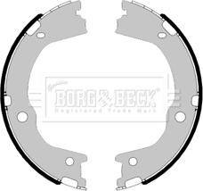 Borg & Beck BBS6466 - Комплект гальм, ручник, парковка autozip.com.ua