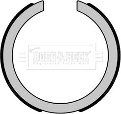 Borg & Beck BBS6486 - Комплект гальм, ручник, парковка autozip.com.ua