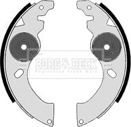 Borg & Beck BBS6437 - Комплект гальм, барабанний механізм autozip.com.ua