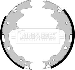 Borg & Beck BBS6472 - Комплект гальм, барабанний механізм autozip.com.ua