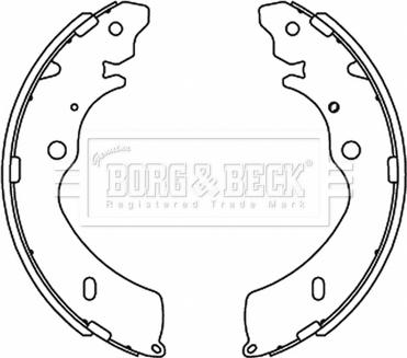 Borg & Beck BBS6505 - Комплект гальм, барабанний механізм autozip.com.ua