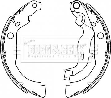 Borg & Beck BBS6507 - Комплект гальм, барабанний механізм autozip.com.ua