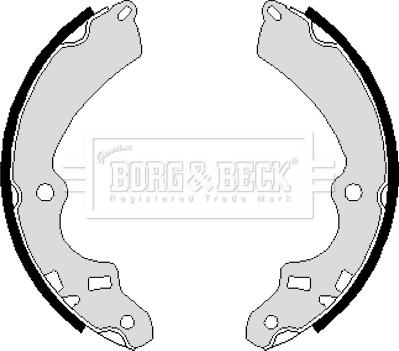 Borg & Beck BBS6091 - Комплект гальм, барабанний механізм autozip.com.ua