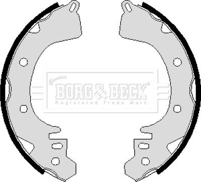 Borg & Beck BBS6098 - Комплект гальм, барабанний механізм autozip.com.ua