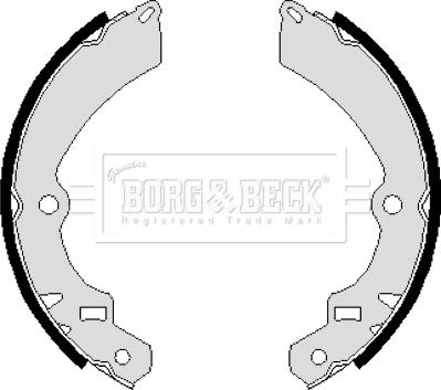 Borg & Beck BBS6046 - Комплект гальм, барабанний механізм autozip.com.ua