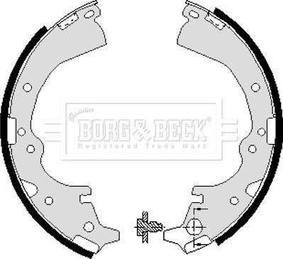 Borg & Beck BBS6040 - Комплект гальм, барабанний механізм autozip.com.ua
