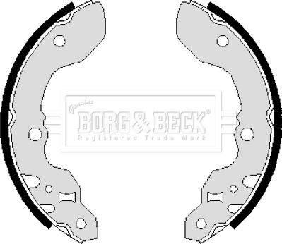 Borg & Beck BBS6048 - Комплект гальм, барабанний механізм autozip.com.ua