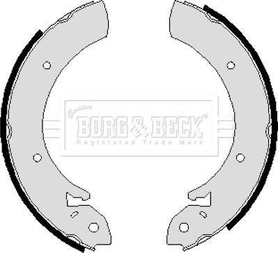 Borg & Beck BBS6055 - Комплект гальм, барабанний механізм autozip.com.ua