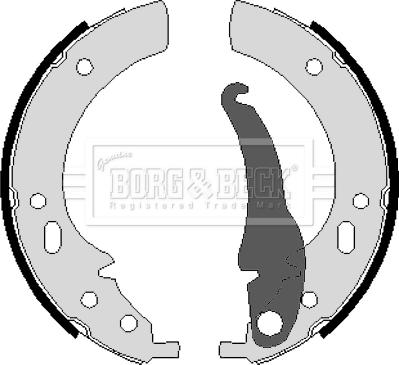 Borg & Beck BBS6056 - Комплект гальм, барабанний механізм autozip.com.ua