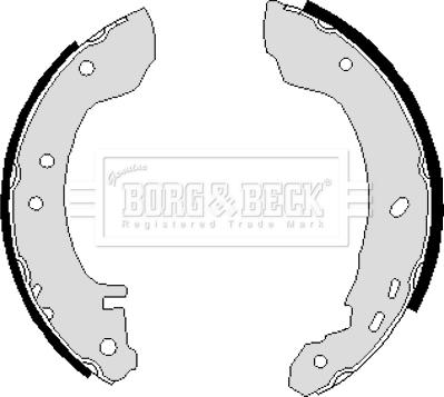 Borg & Beck BBS6058 - Комплект гальм, барабанний механізм autozip.com.ua