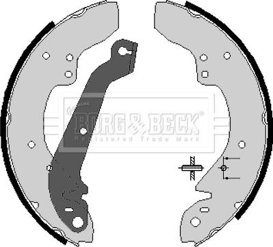 Borg & Beck BBS6064 - Комплект гальм, барабанний механізм autozip.com.ua