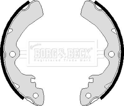 Borg & Beck BBS6066 - Комплект гальм, барабанний механізм autozip.com.ua