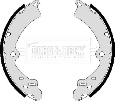 Borg & Beck BBS6062 - Комплект гальм, барабанний механізм autozip.com.ua