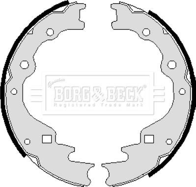 Borg & Beck BBS6009 - Комплект гальм, барабанний механізм autozip.com.ua