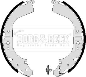 Borg & Beck BBS6004 - Комплект гальм, барабанний механізм autozip.com.ua